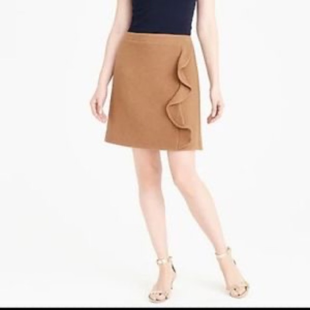 J Crew Size 4 Wool Mini Skirt